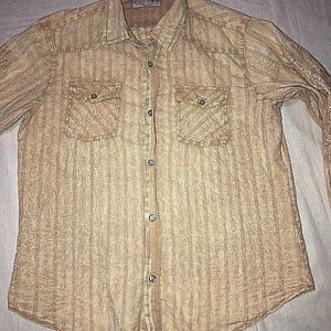 Pop Icon Clothing For Buckle Button Down Shirt Med